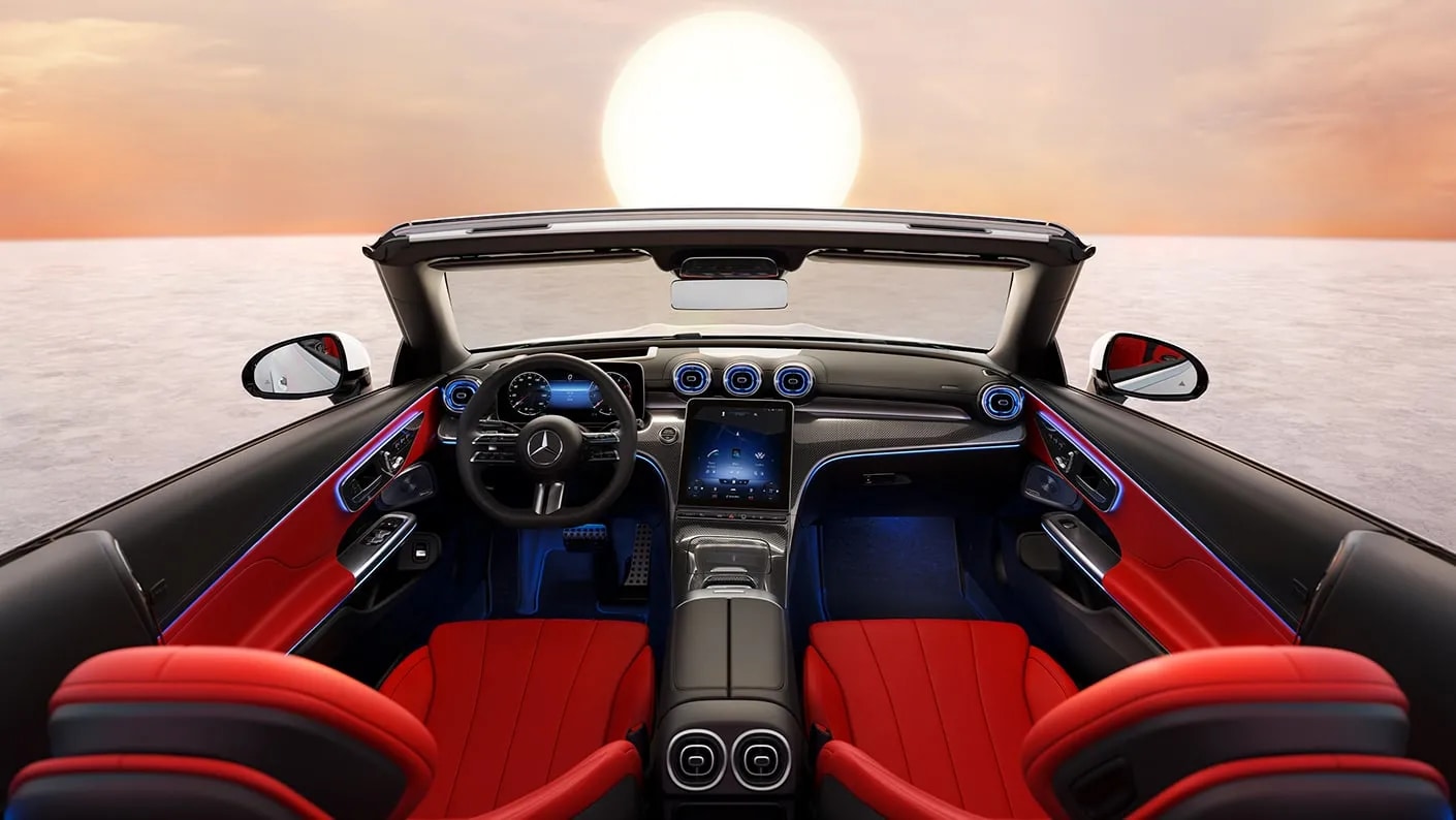 2025 Mercedes-Benz CLE Cabriolet top down tech view
