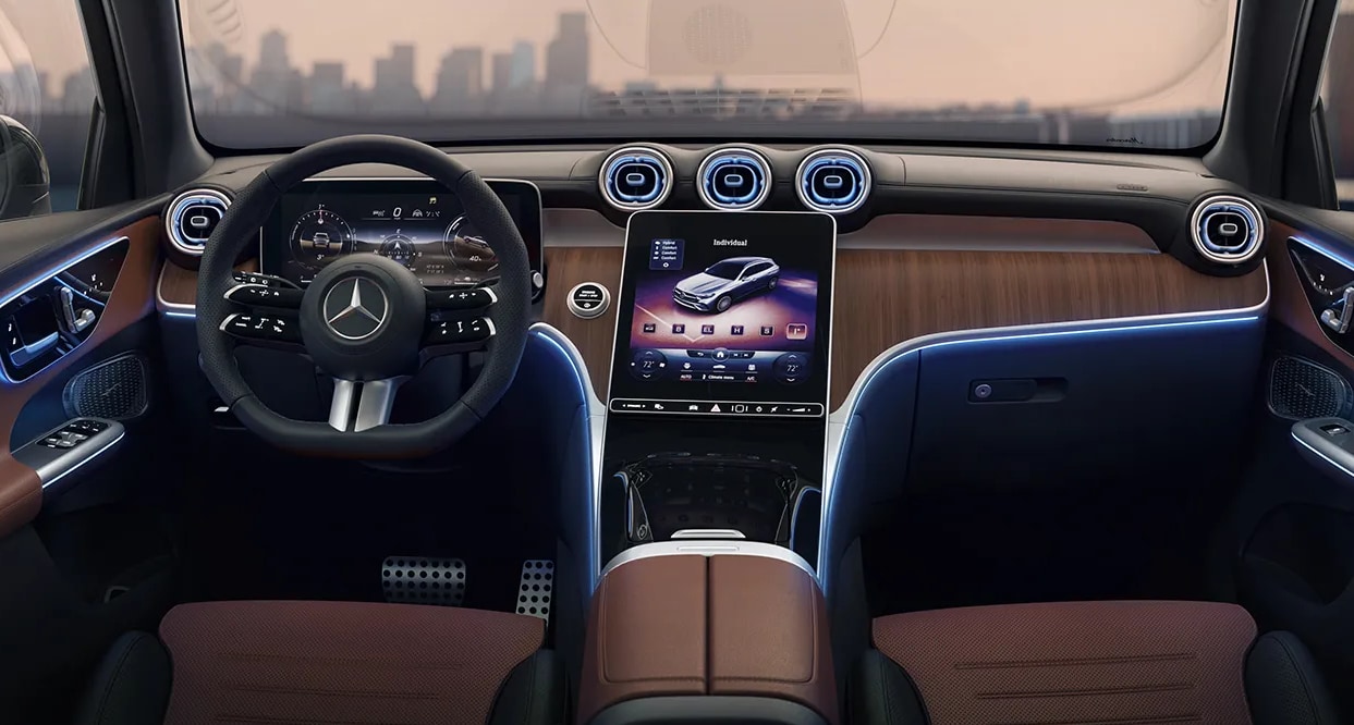 2023 Mercedes-Benz GLC SUV interior cockpit with ENERGIZING® Comfort