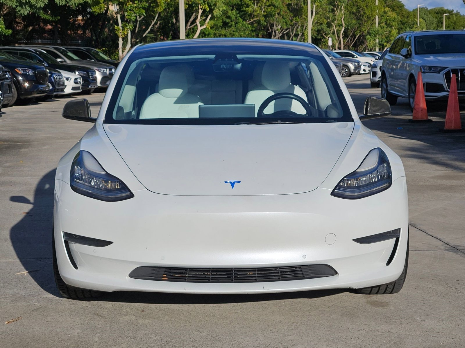 Used 2021 Tesla Model 3 Base with VIN 5YJ3E1EA2MF853867 for sale in Pembroke Pines, FL