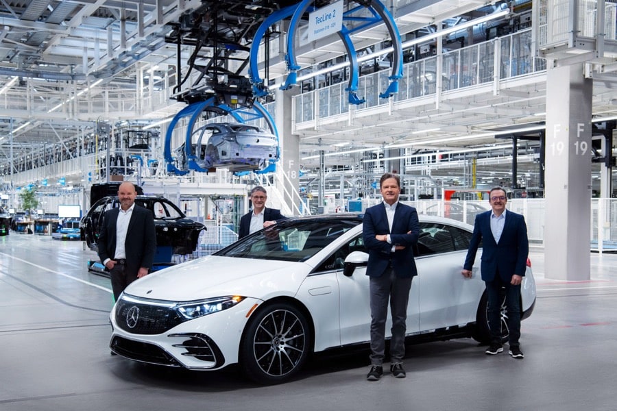 Mercedes-Benz EQS production start at Factory 56 Sindelfingen, Germany