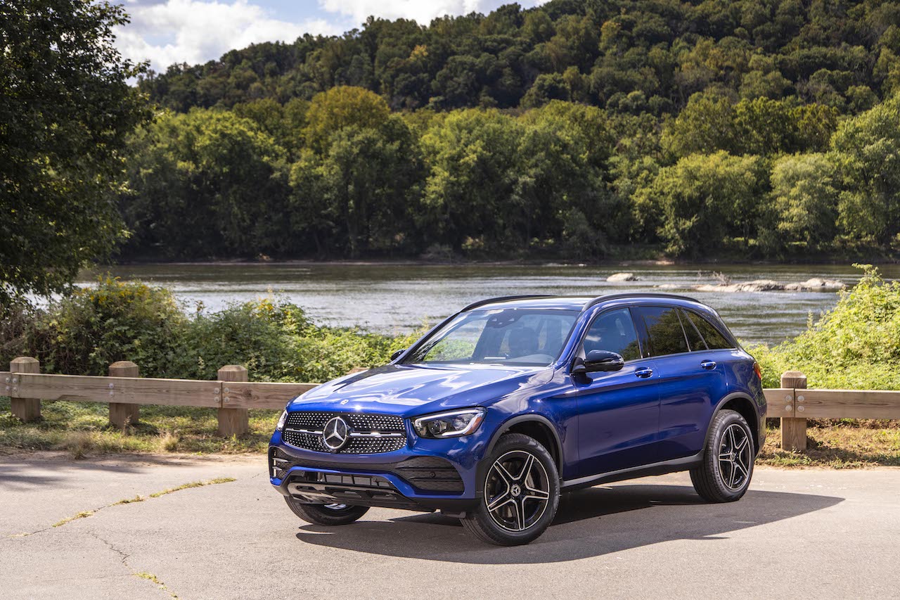 2021 Mercedes-Benz GLC SUV blue forest
