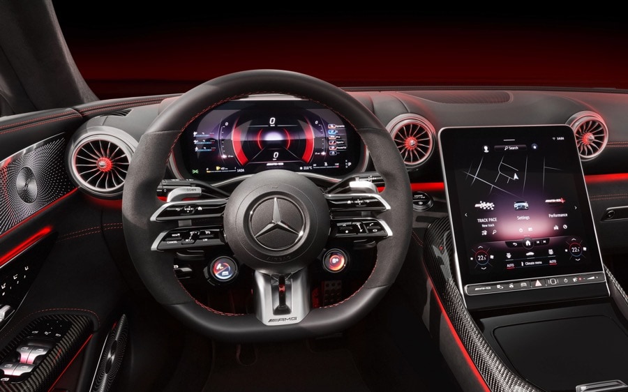 Mercedes AMG SL instrument cluster