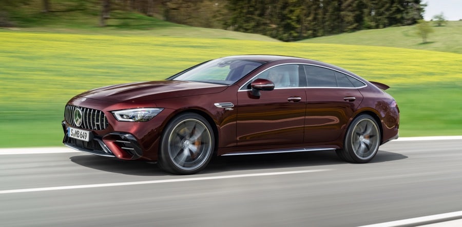 2022 Mercedes-AMG 4-Door Coupe burgundy