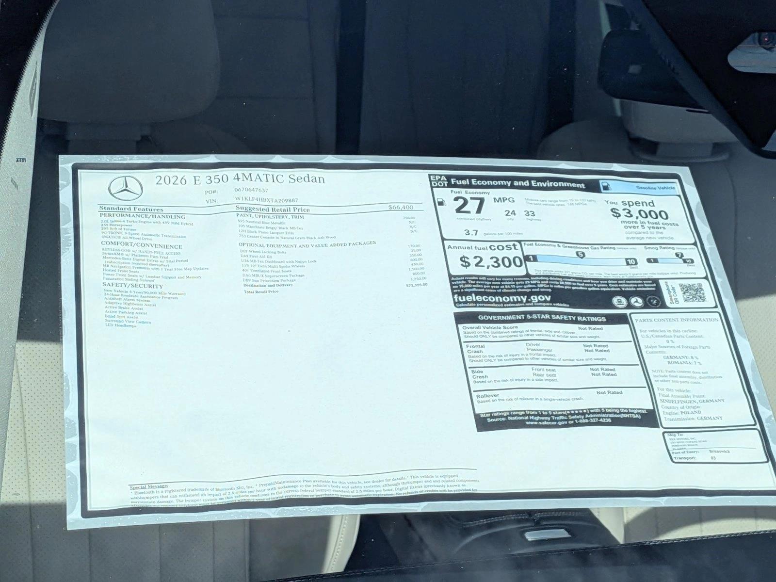 2026 Mercedes-Benz E-Class E350 - Photo 17
