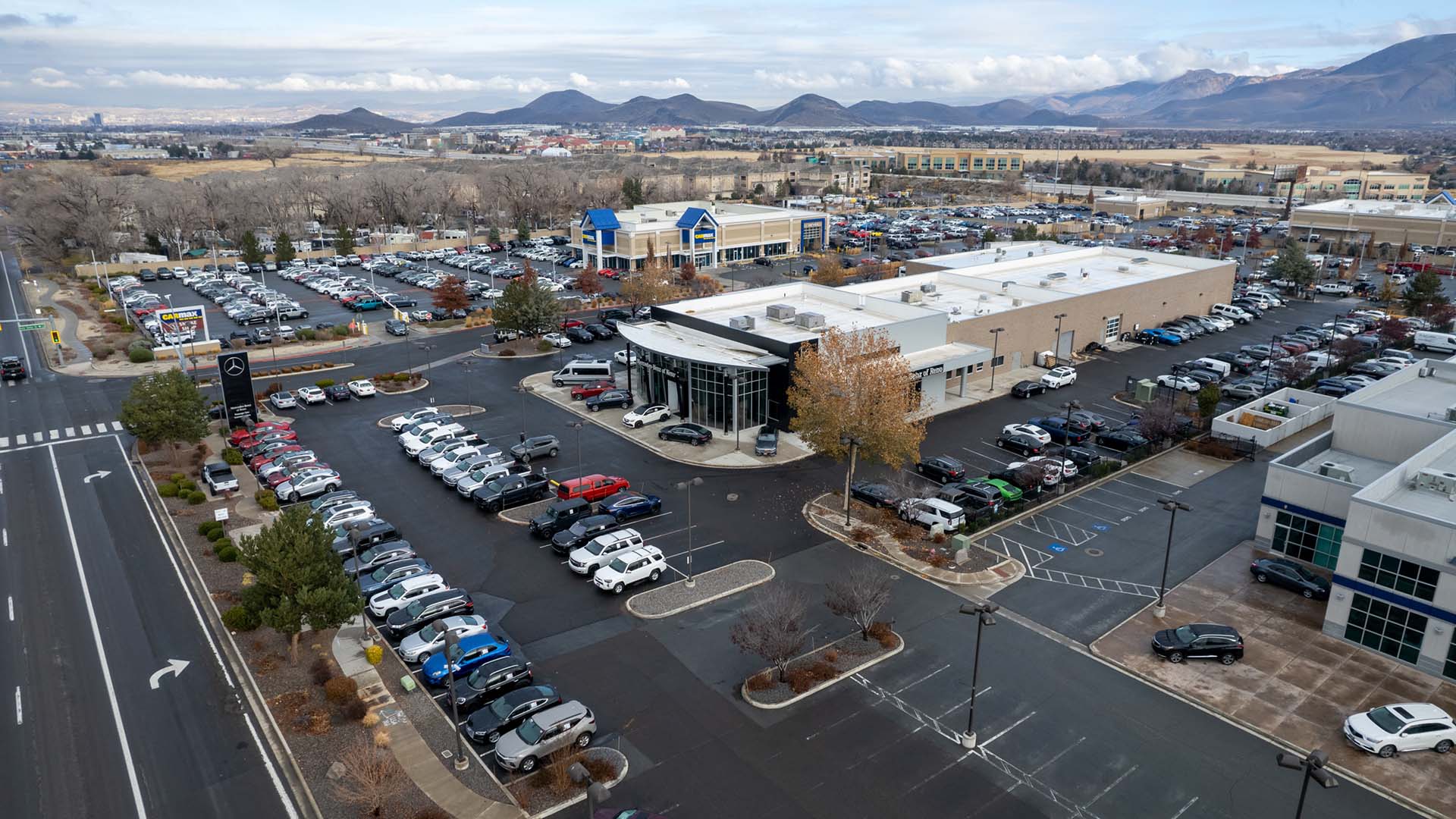 Aerial view of Mercedes-Benz of Reno