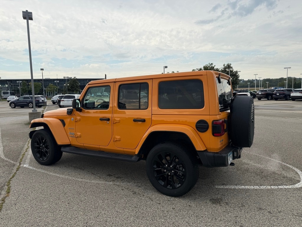 Used 2021 Jeep Wrangler Unlimited Sahara 4XE with VIN 1C4JJXP62MW682516 for sale in Rochester, Minnesota