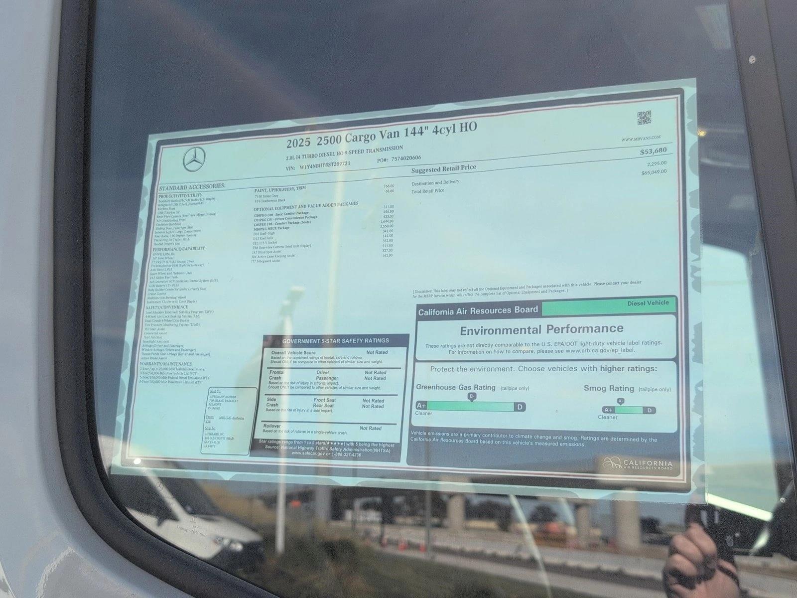 2025 Mercedes-Benz Sprinter Cargo Van Base - Photo 18