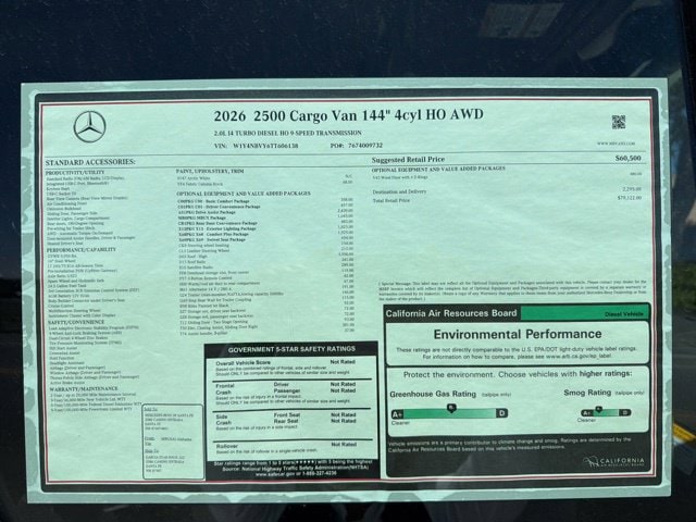 2026 Mercedes-Benz Sprinter Cargo Van Base - Photo 6