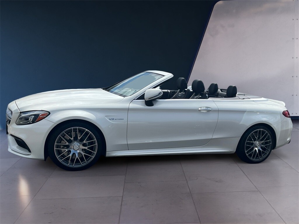 Used 2017 Mercedes-Benz C-Class Cabriolet AMG C63 with VIN WDDWK8GB3HF515017 for sale in Shrewsbury, MA