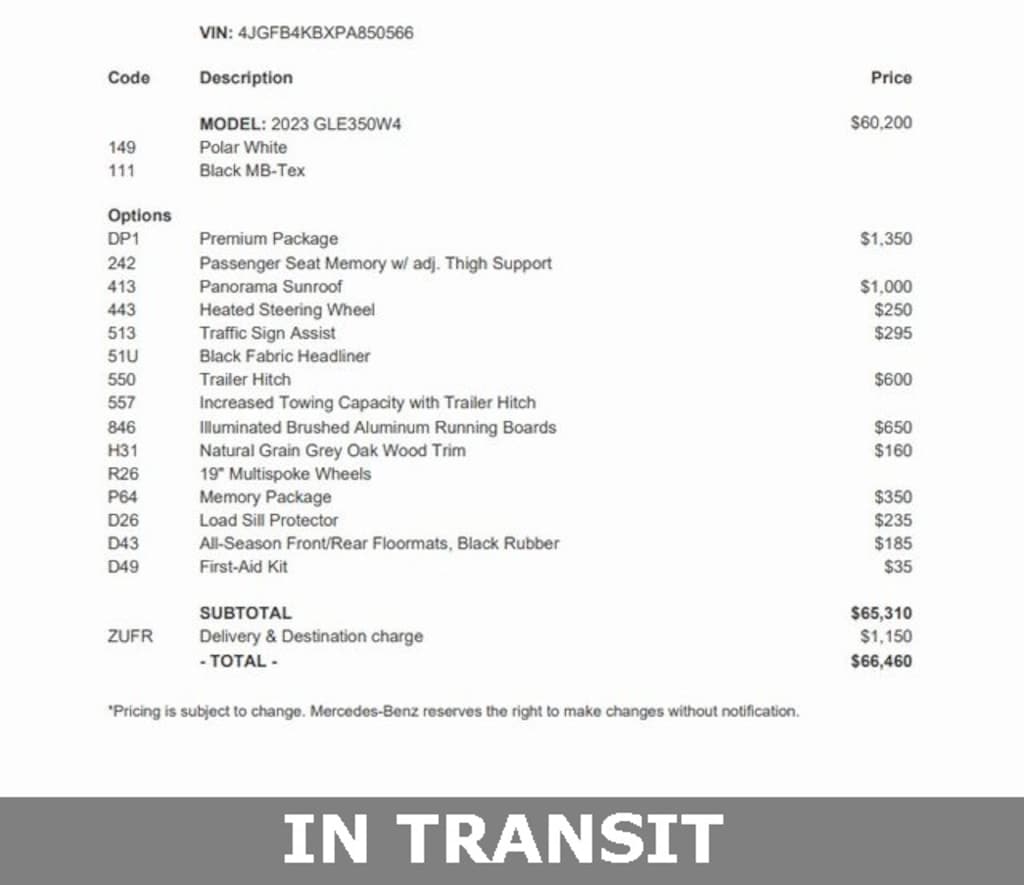 Certified 2023 Mercedes-Benz GLE 350 4MATIC SUV