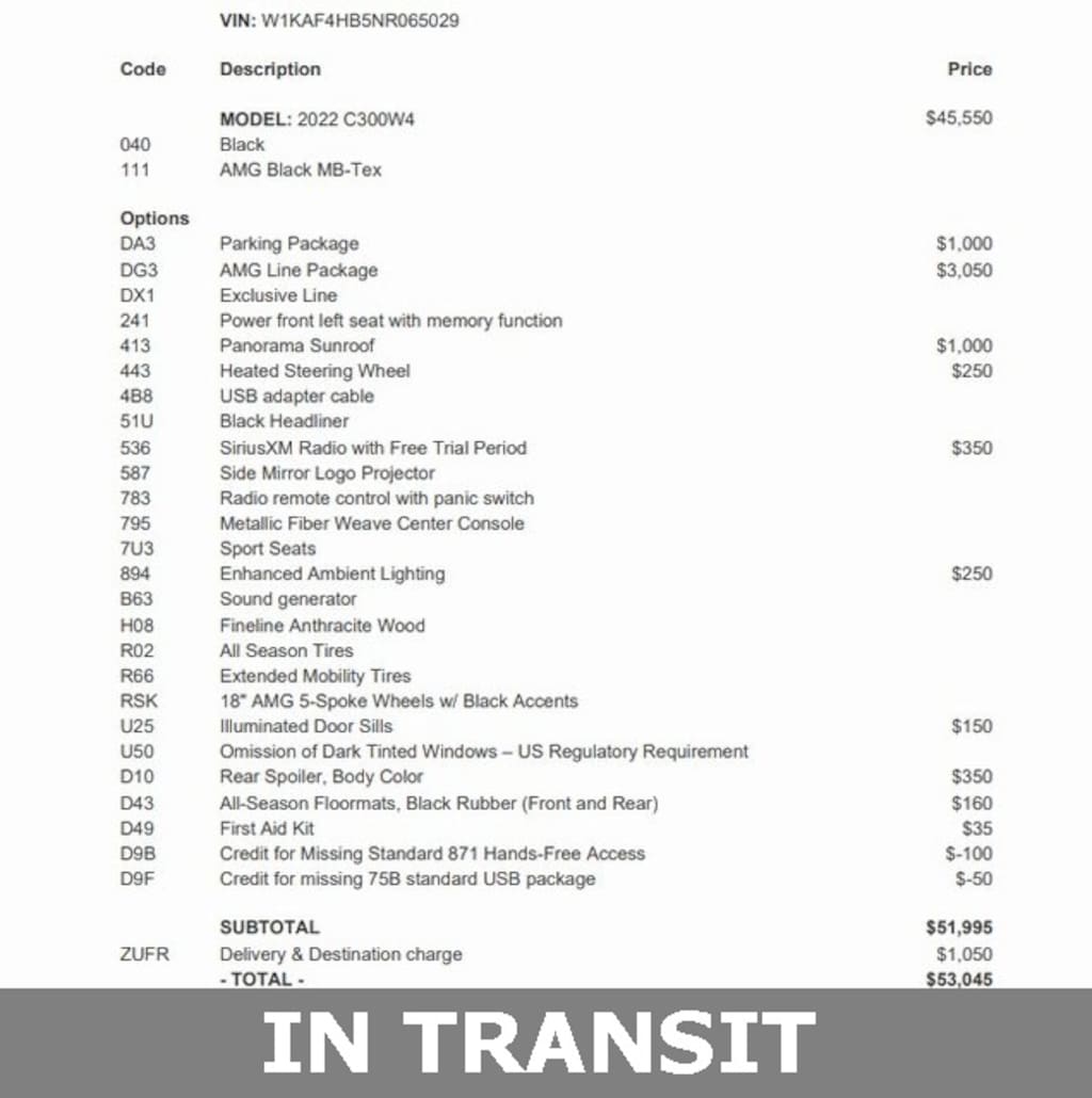 Certified 2022 Mercedes-Benz C 300 4MATIC Sedan