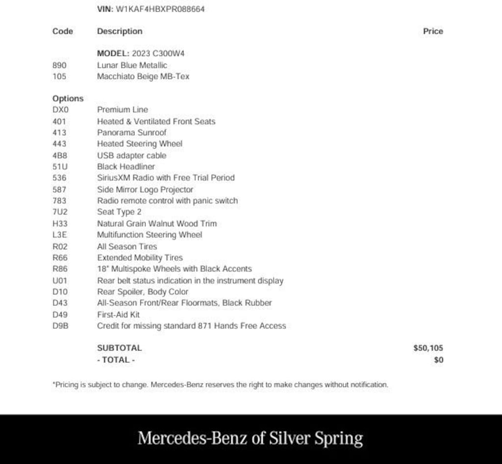 Used 2023 Mercedes-Benz C 300 4MATIC Sedan