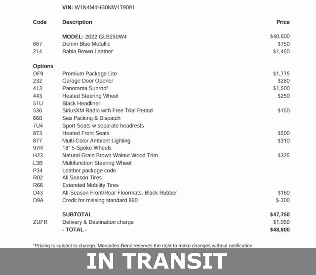 2022 Mercedes-Benz GLB Base's photo