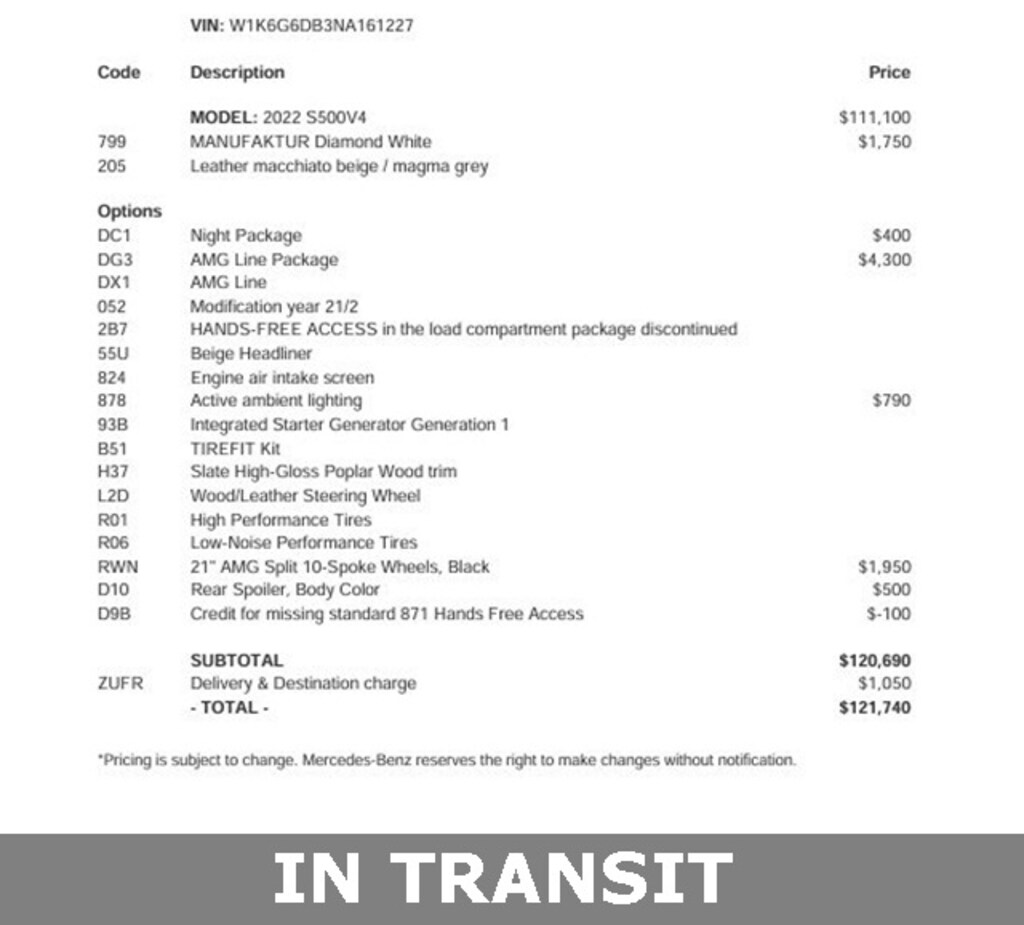 Certified 2022 Mercedes-Benz S 500 4MATIC Sedan
