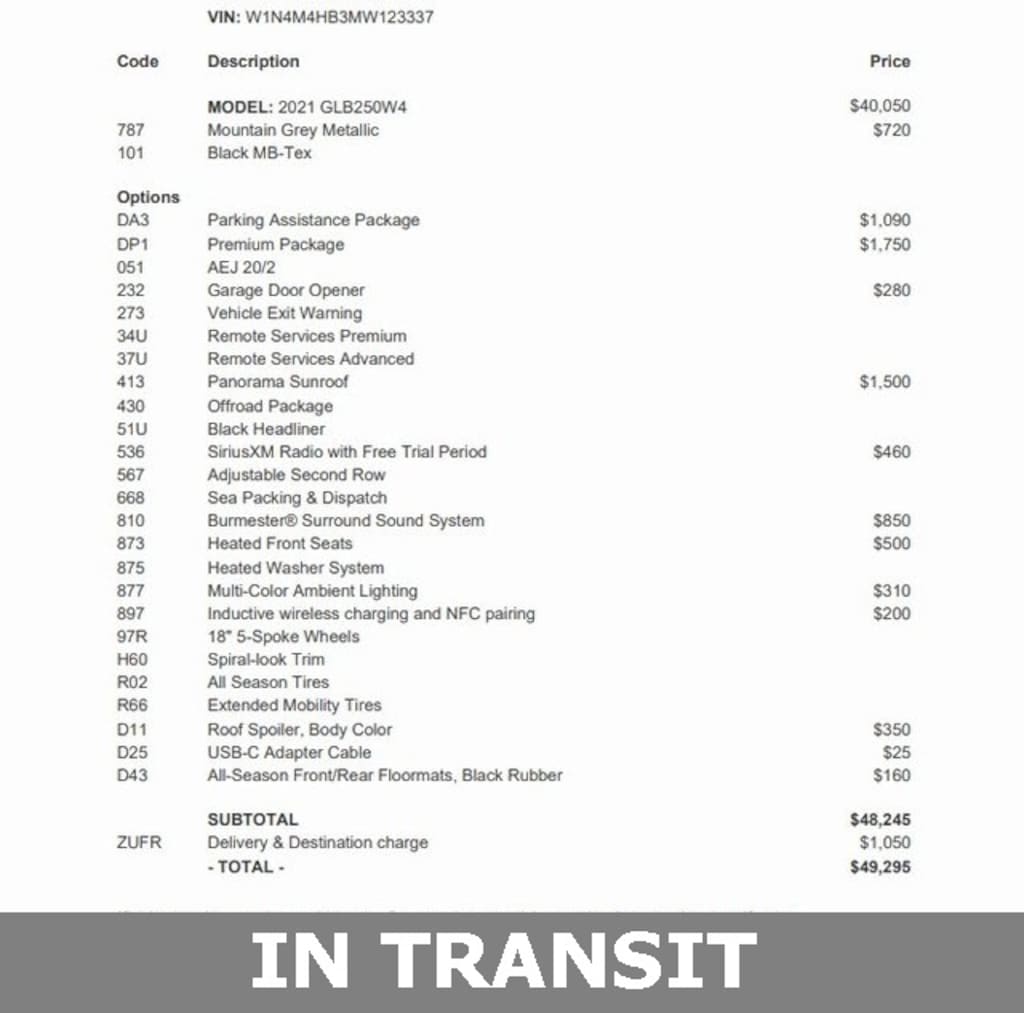 Used 2021 Mercedes-Benz GLB 250 4MATIC SUV