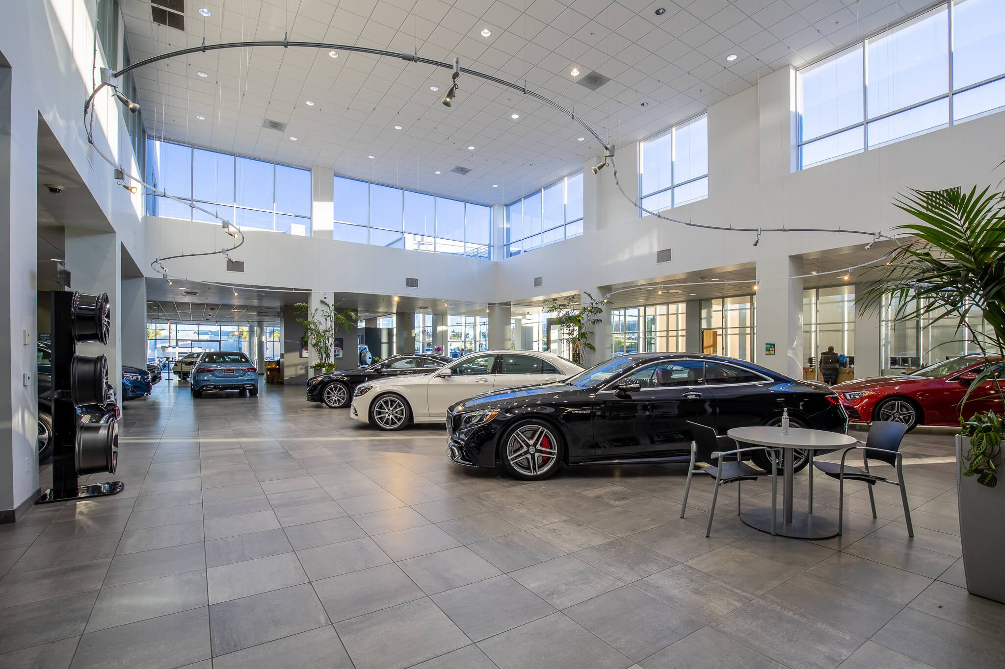 Interior showroom of Mercedes-Benz of SOuth Bay