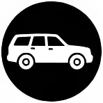 Plug-in hybrid vehicle icon