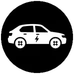 Electric vehicle icon