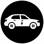 Electric vehicle icon