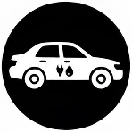 Hybrid vehicle icon