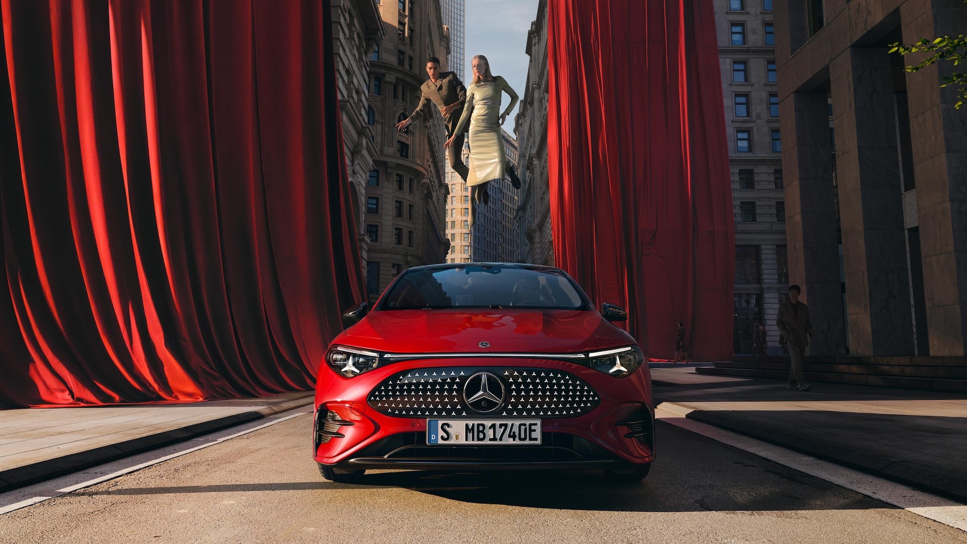 A Mercedes-Benz CLA sedan, exterior view