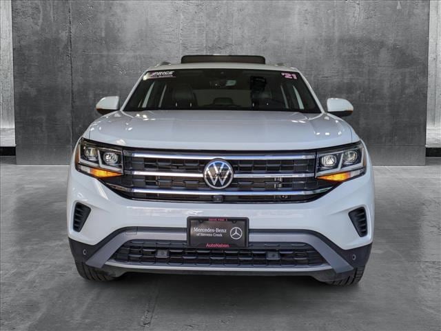 Used 2021 Volkswagen Atlas Cross Sport SEL Premium with VIN 1V2TE2CA0MC202726 for sale in San Jose, CA