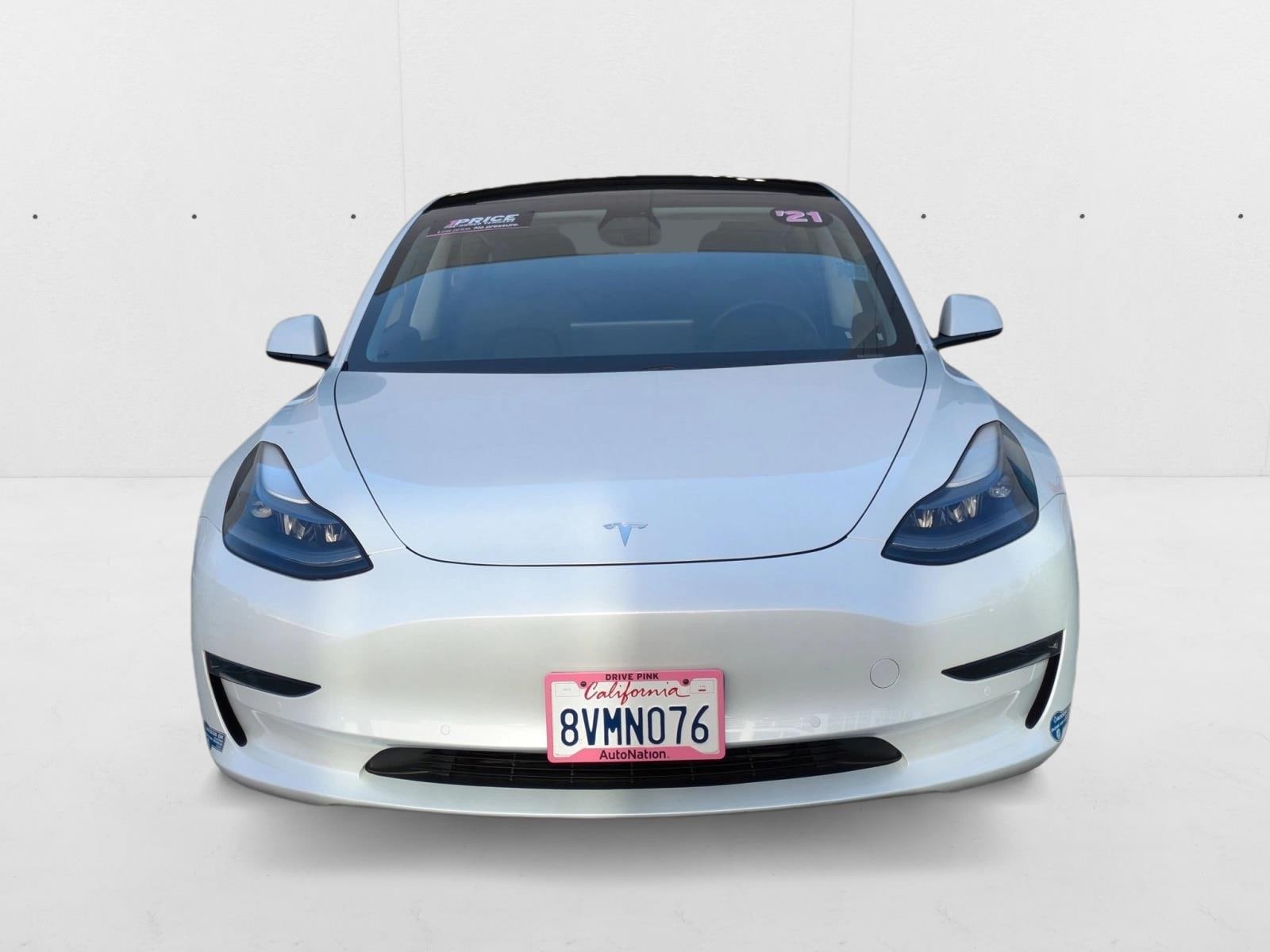 Used 2021 Tesla Model 3 Base with VIN 5YJ3E1EA2MF939695 for sale in San Jose, CA