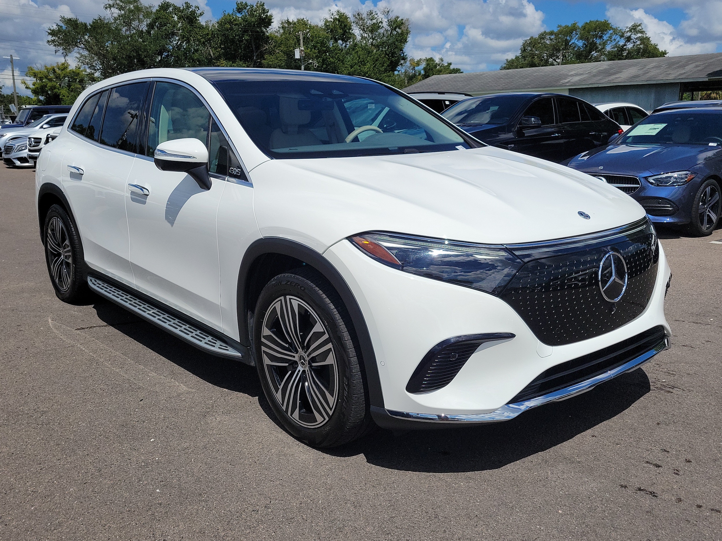 Certified 2024 Mercedes-Benz EQS SUV Base with VIN 4JGDM2EB2RA034066 for sale in Tampa, FL