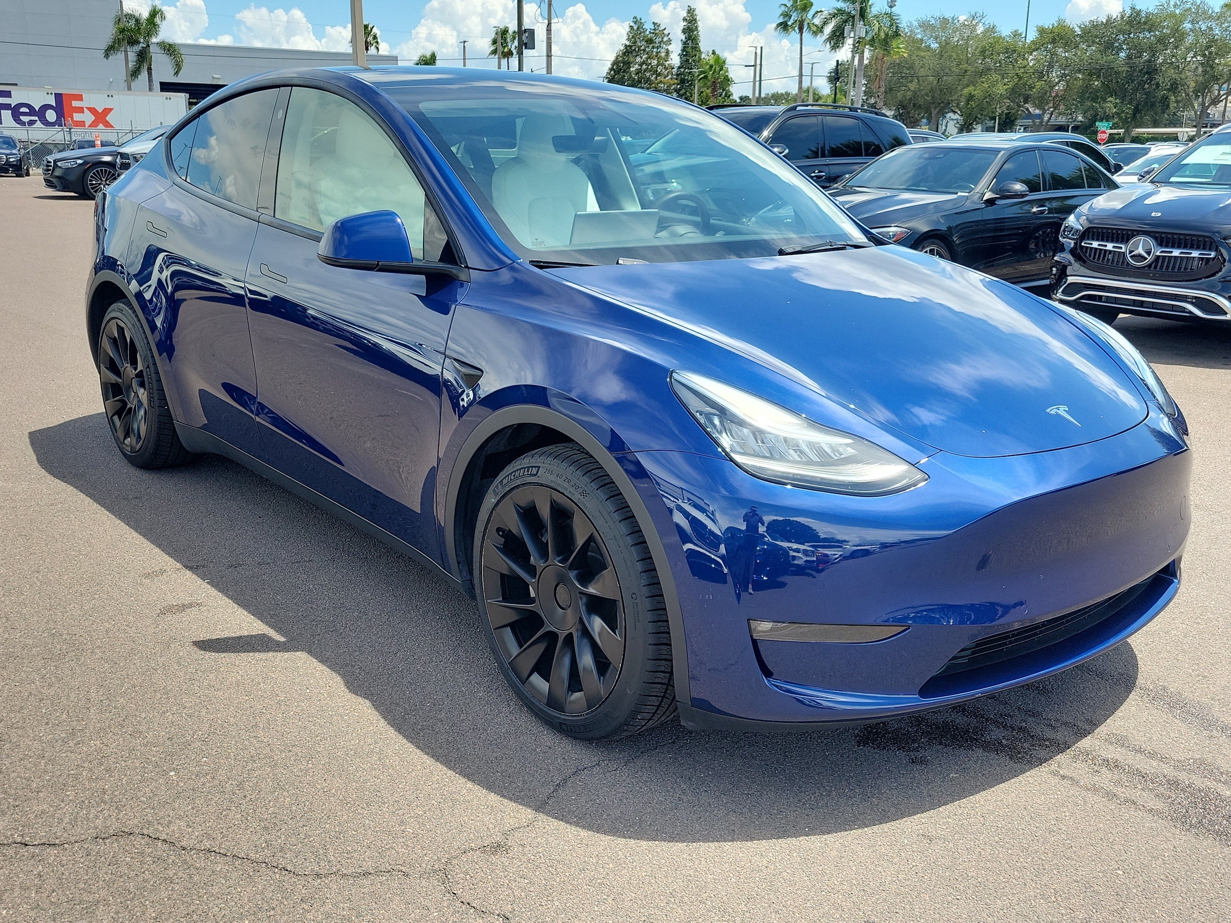 Used 2022 Tesla Model Y Long Range with VIN 7SAYGAEE3NF384313 for sale in Tampa, FL