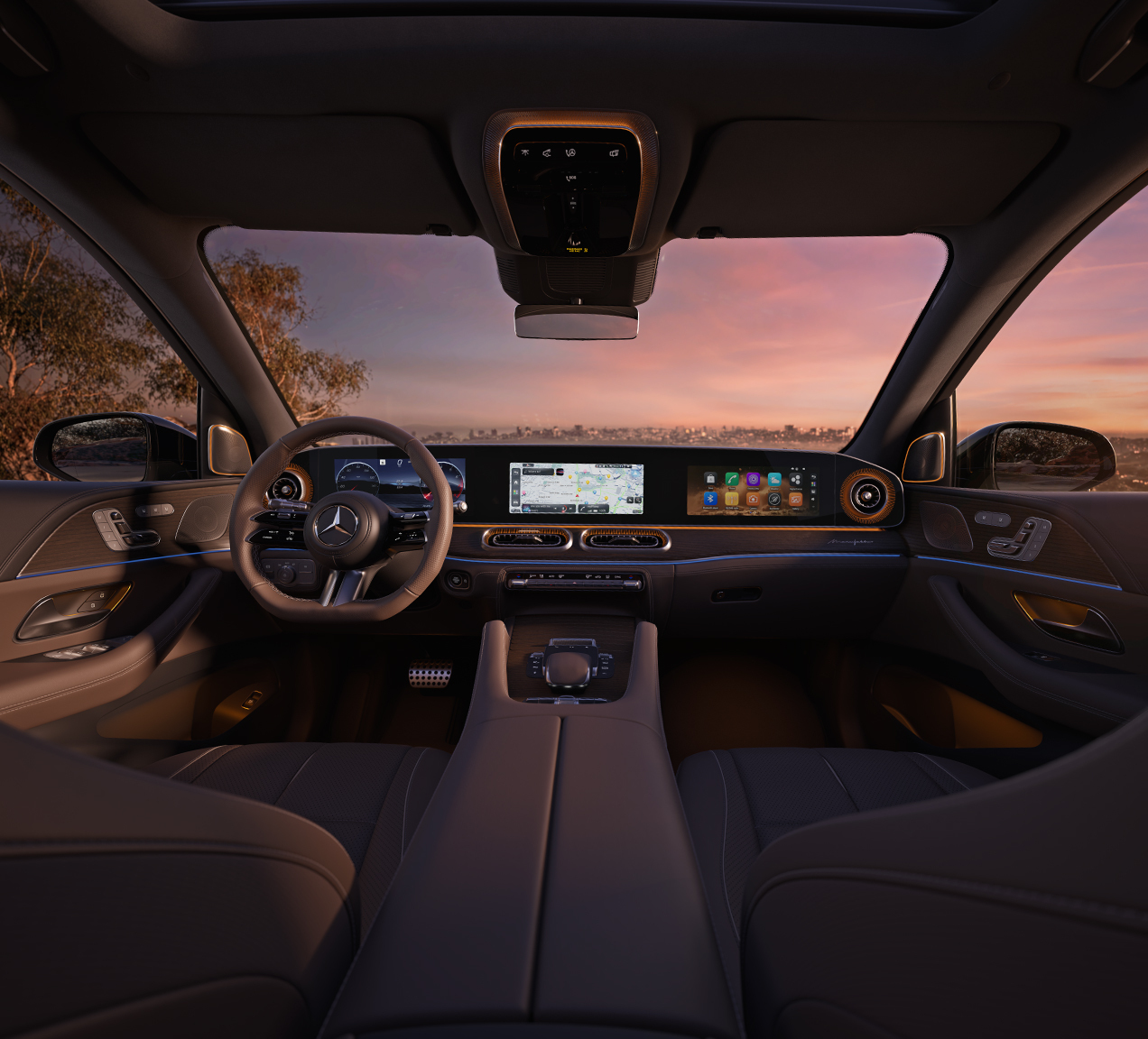2027 Mercedes-Benz GLS MBUX Superscreen and dashboard