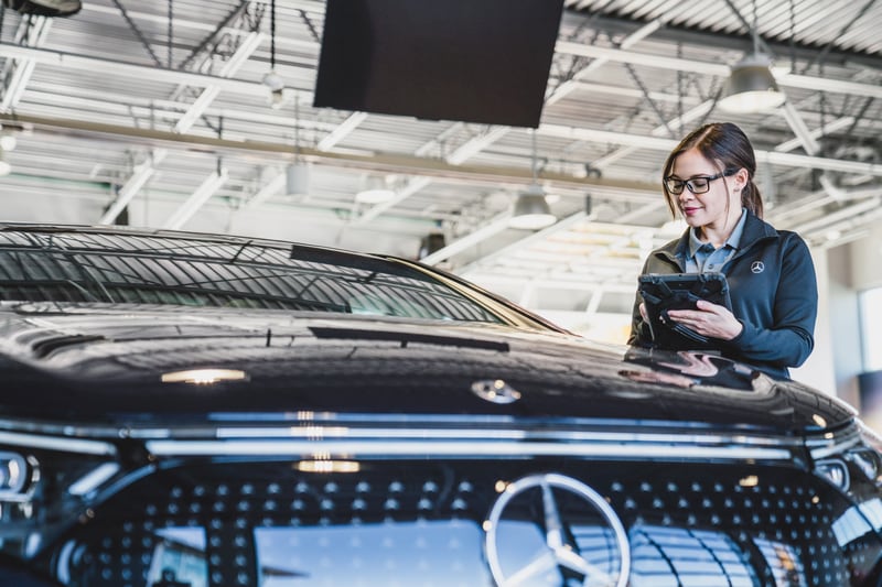 Mercedes-Benz EV cooling system and software inspection
