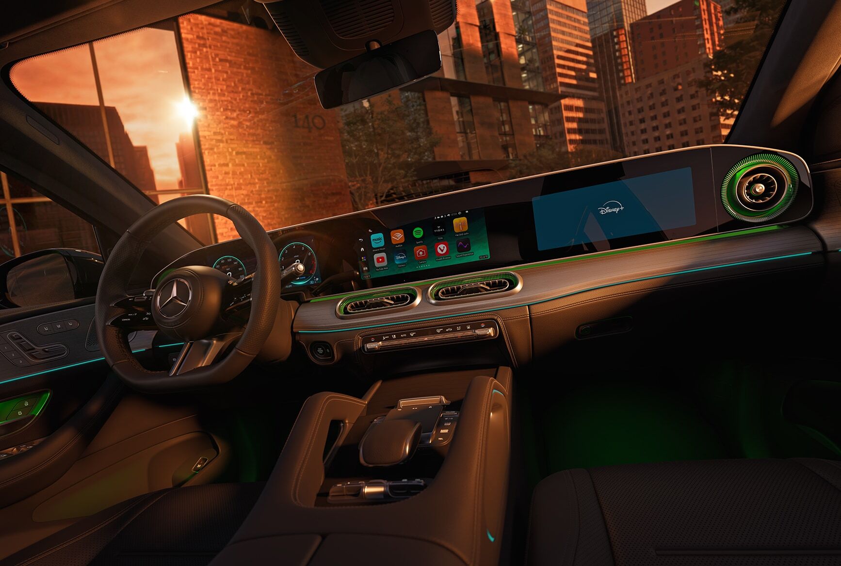 2027 Mercedes-Benz GLE Coupe dashboard and infotainment displays