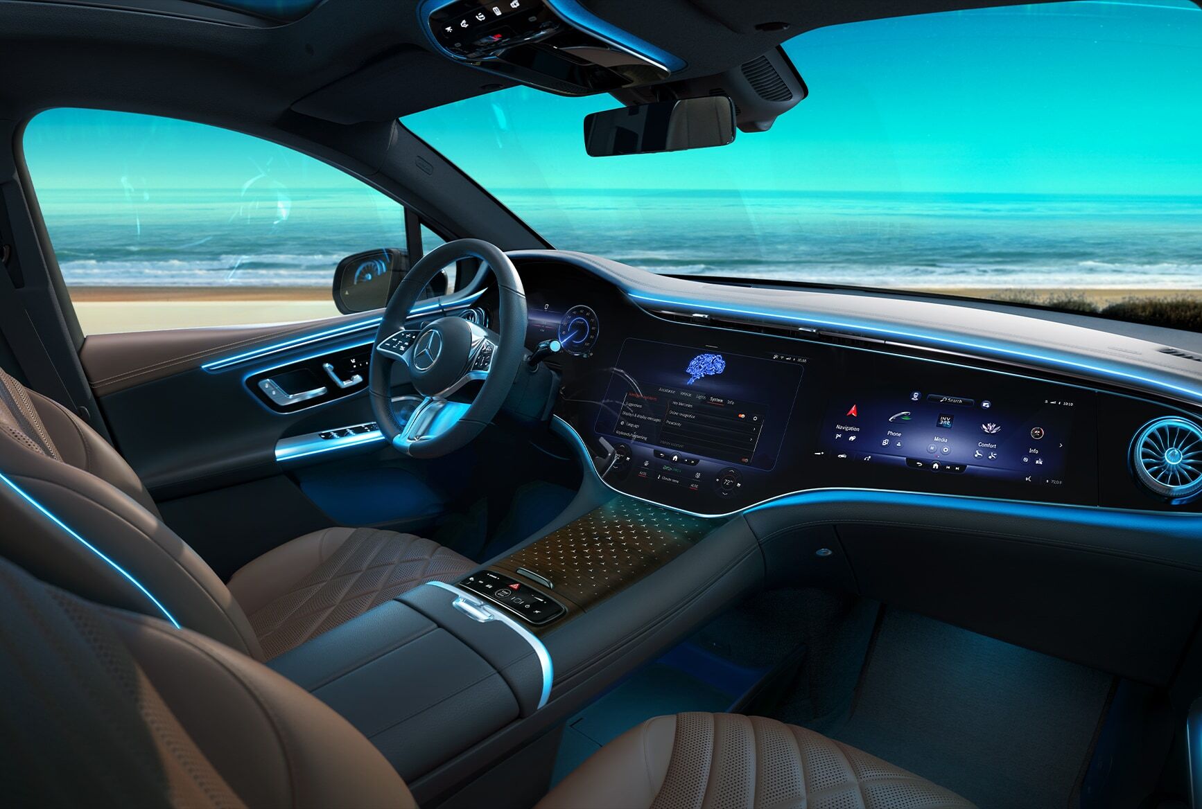 2027 Mercedes-Benz EQE SUV technology and infotainment