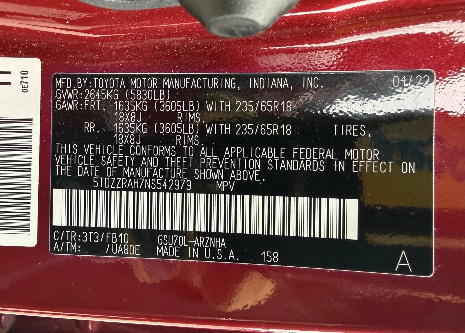 2022 TOYOTA HIGHLANDER - Image 15