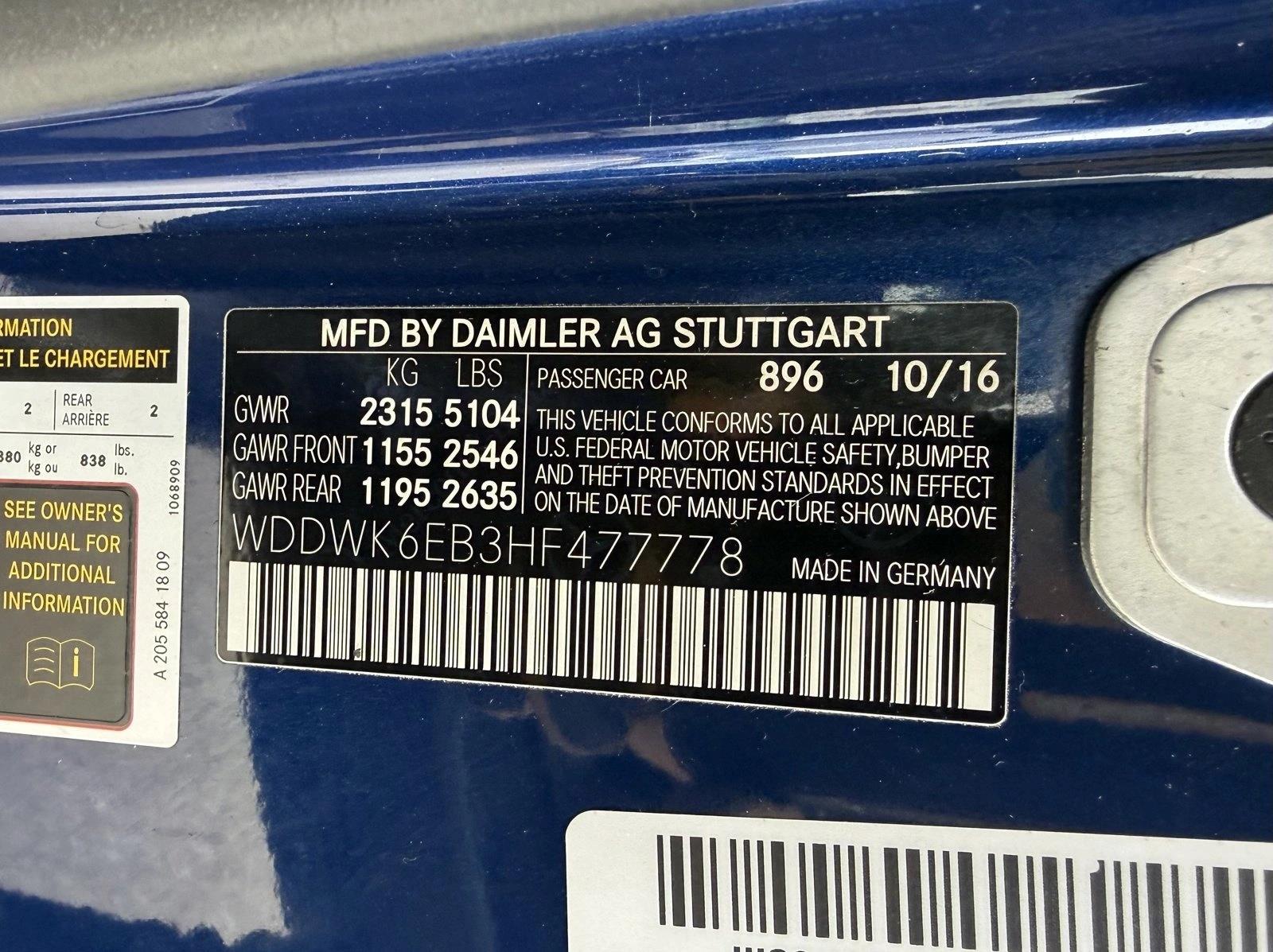 2017 MERCEDES-BENZ C-CLASS - Image 15