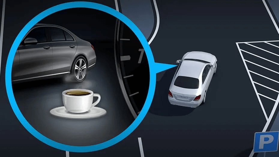 Learn about the Mercedes-Benz GLE safety feature ATTENTION ASSIST® Graphic showing Mercedes-Benz ATTENTION ASSIST® system