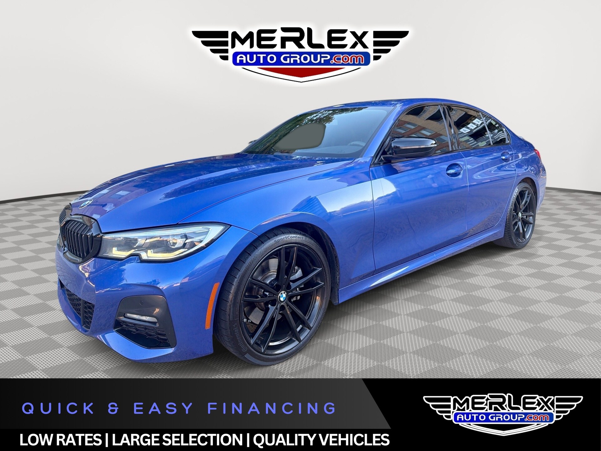 Blue 2020 BMW 3 Series Sedan Rear-Wheel Drive 8-Speed Automatic