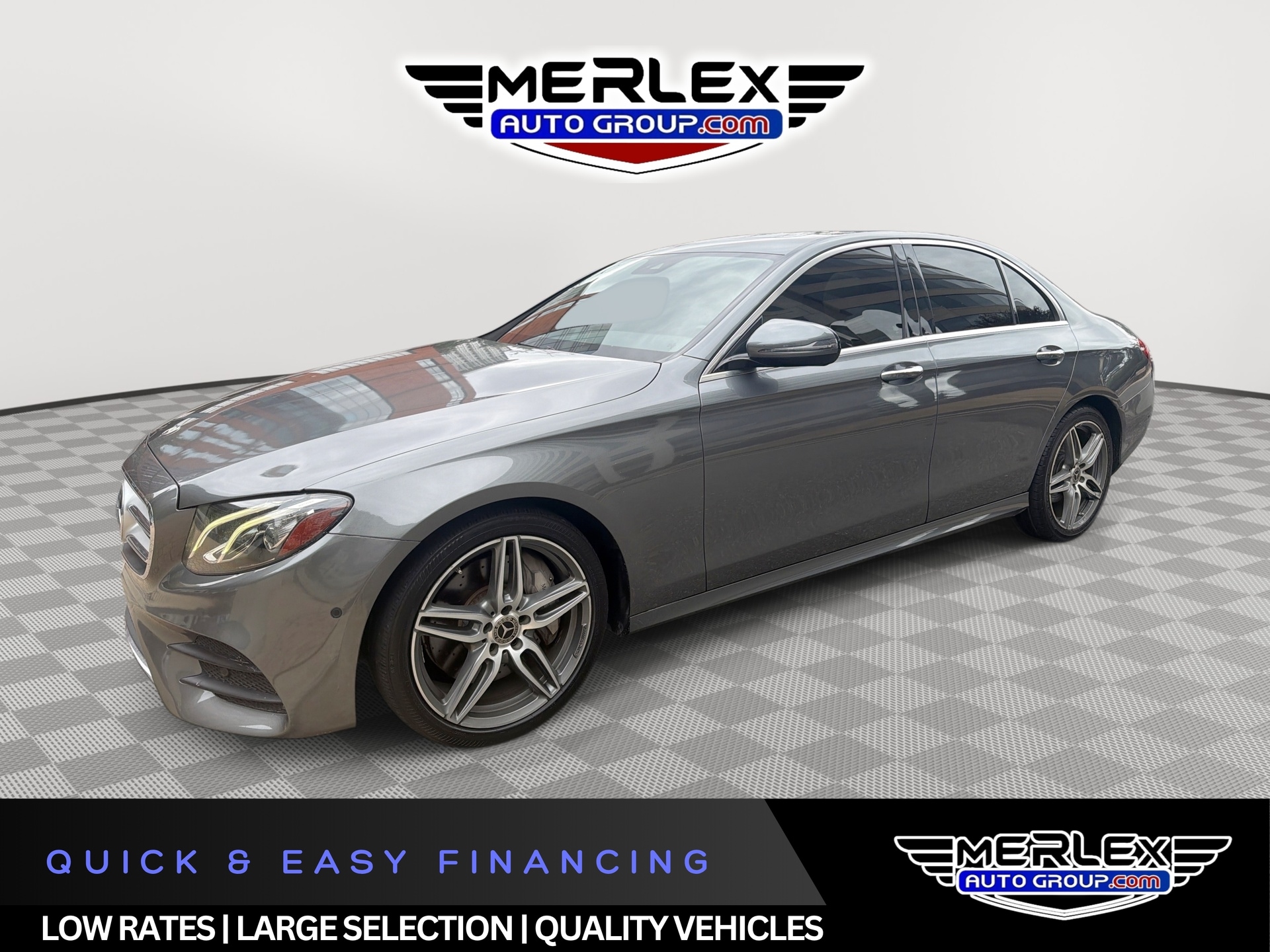 Gray 2018 Mercedes-Benz E-Class Sedan Rear-Wheel Drive 9-Speed Automatic