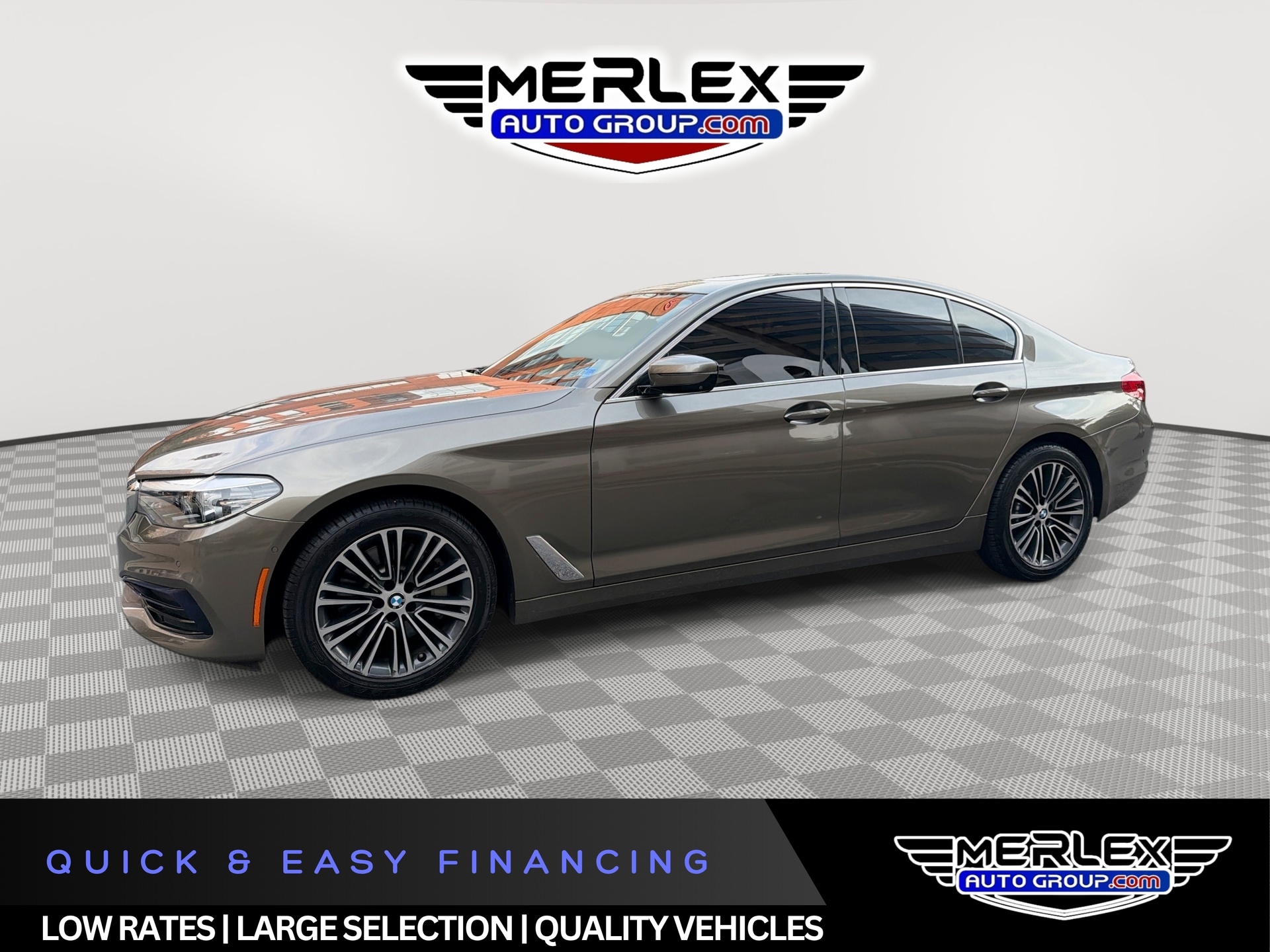 Brown Metallic 2019 BMW 5 Series Sedan All-Wheel Drive 8-Speed Automatic