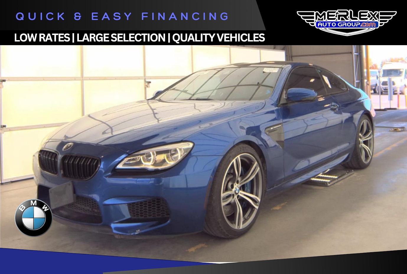 Blue 2016 BMW M6 Coupe RWD Coupe Rear-Wheel Drive 7-Speed Automatic