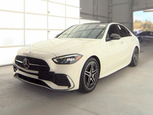 White 2023 Mercedes-Benz C-Class Sedan All-Wheel Drive 9-Speed Automatic