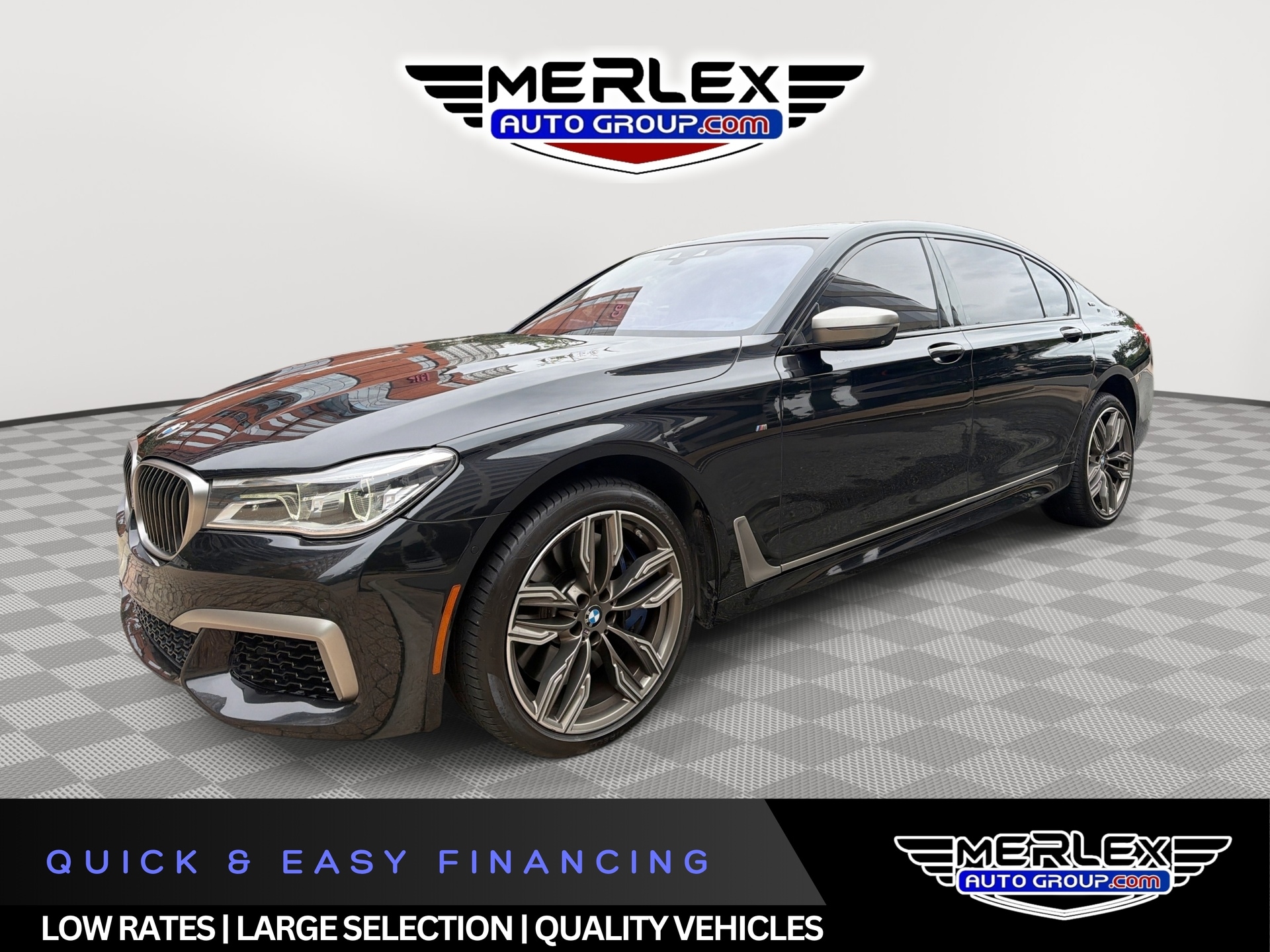 Black 2018 BMW 7 Series Sedan All-Wheel Drive 8-Speed Automatic
