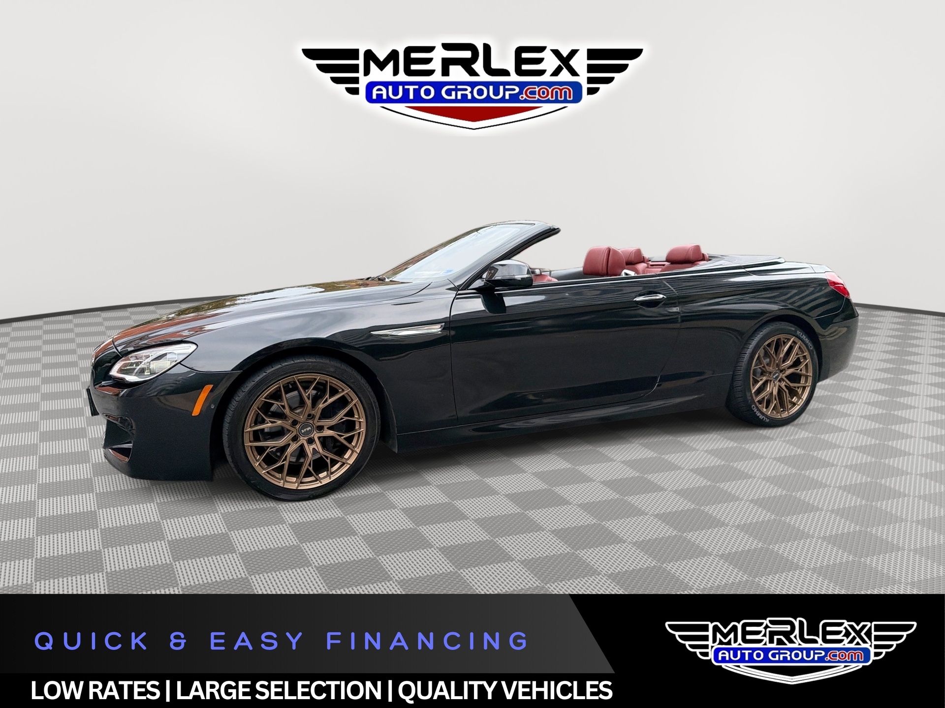 Black 2017 BMW 6 Series Convertible All-Wheel Drive 8-Speed Automatic