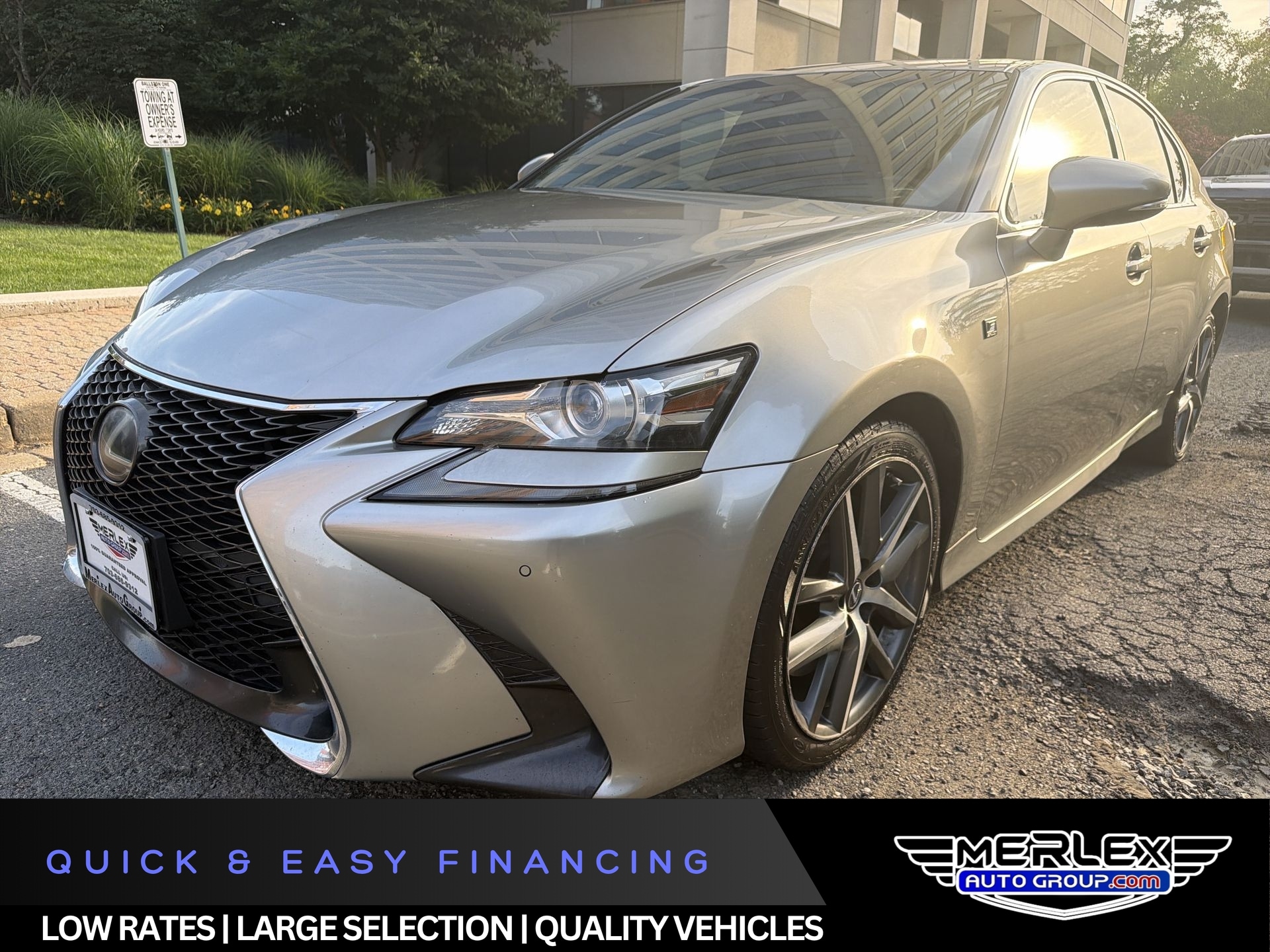 Silver 2018 Lexus GS 350 F Sport RWD Sedan Rear-Wheel Drive 8-Speed Automatic