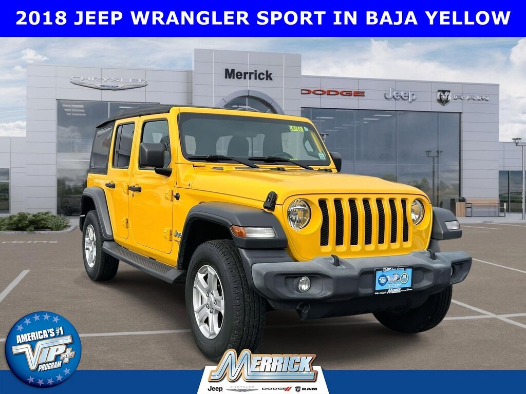 Used 2018 Jeep Wrangler Unlimited Sport S Sport S 4x4