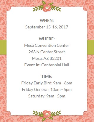 Stamp and Scrapbook Expo in Mesa