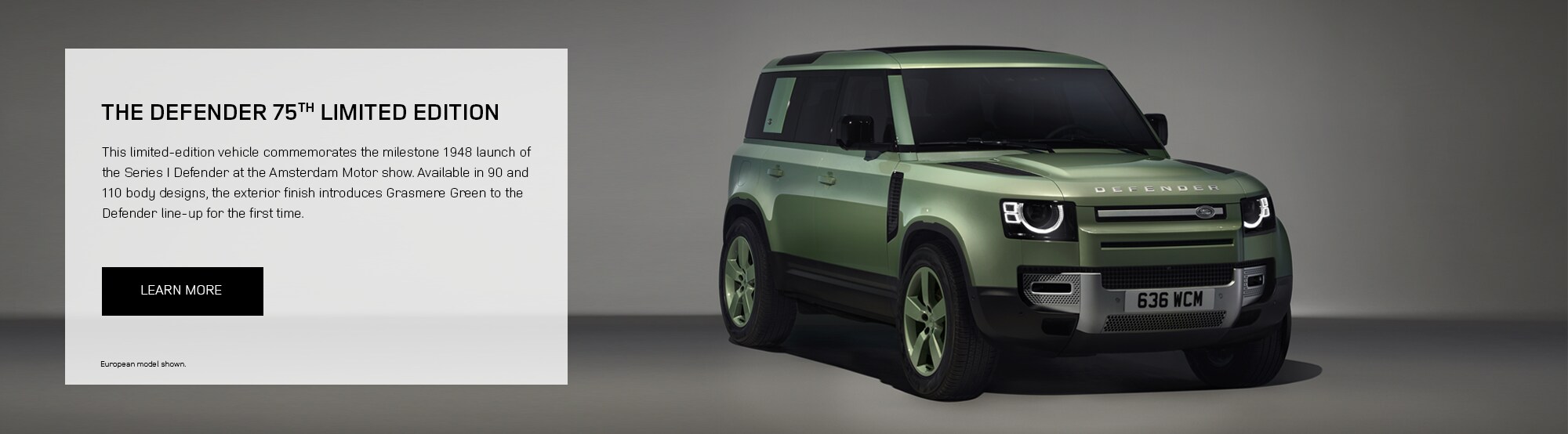 New Defender 75th Limited Edition at Land Rover Scarborough