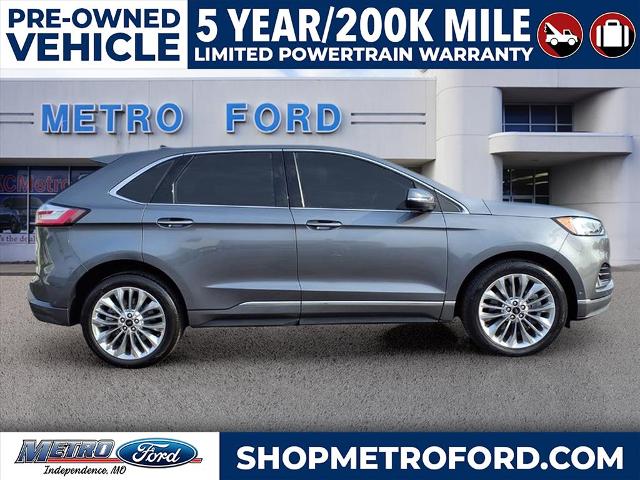 Used 2022 Ford Edge Titanium with VIN 2FMPK4K90NBA29740 for sale in Kansas City