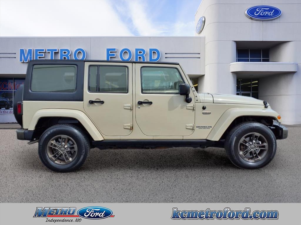 Used 2016 Jeep Wrangler Unlimited 75th Anniversary Edition with VIN 1C4BJWEG7GL314932 for sale in Kansas City