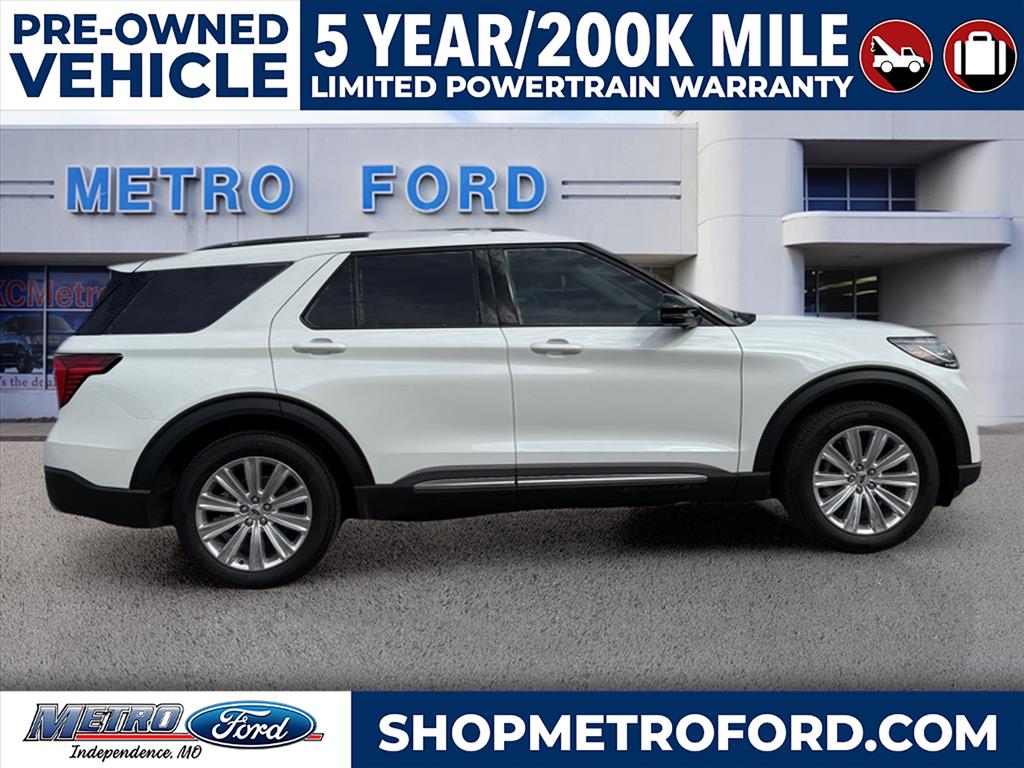 Used 2025 Ford Explorer Platinum with VIN 1FMUK8HH8SGA01147 for sale in Kansas City